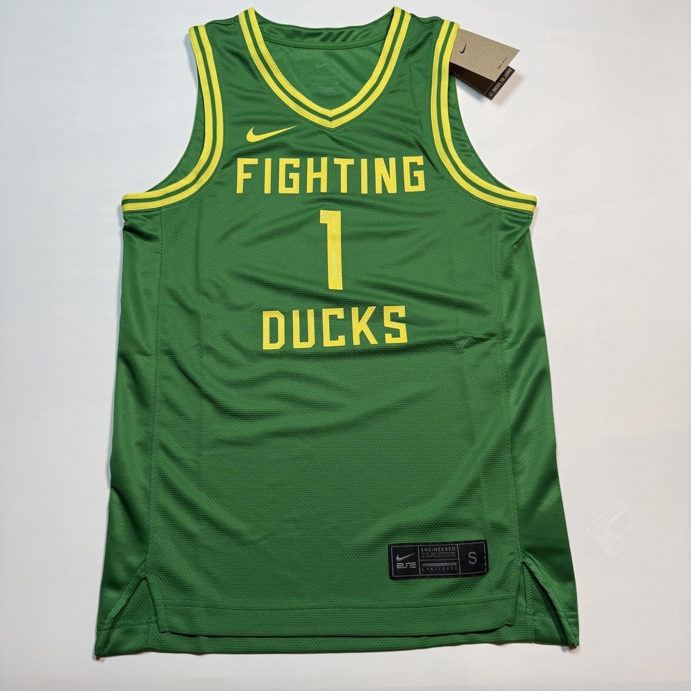 Oregon Ducks Jersey Mens Small Green NCAA Basketball Nike Fighting Ducks NEW‎